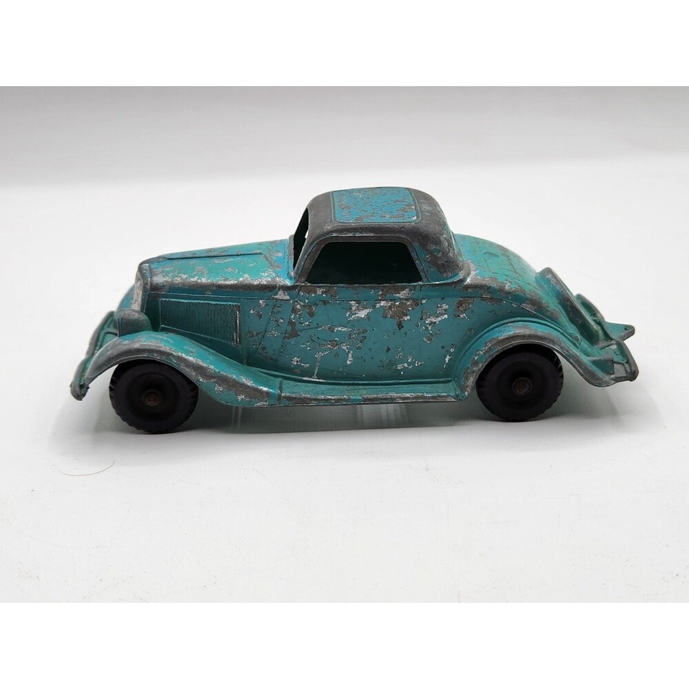 Vintage 1955-62 Original Hubley 1934 Ford Coupe Roadster #404 Green Diecast Car